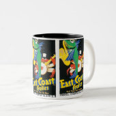 Ostküsten-Scherze Zweifarbige Tasse (VorderseiteRechts)