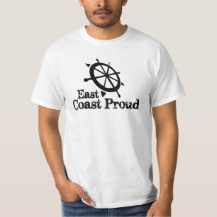 Ostküsten-stolzes - Seehelm-Logo - grundlegendes T-Shirt