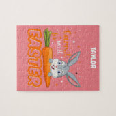 ÖSTLICH "BUNNY WITH CARROT" PUZZLE PERSONALISIERT. (Horizontal)