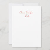 Östlich-chinesische Einladung (Rückseite)