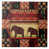 Östlich-ethnisches Muster. Patchwork. Fliese (Vorderseite)