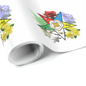 Östlich-Sterne-Papier Geschenkpapier (Rolleneckpunkt)