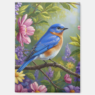 Ostliche Blaublumen Magnet