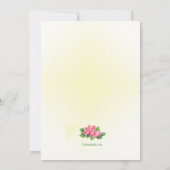 Östliche Bonnet-Einladung Einladung (Rückseite)