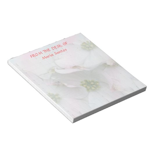 Östliche Dogwood-Blüten - Cornus florida Notizblock (angewinkelt)