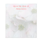 Östliche Dogwood-Blüten - Cornus florida Notizblock (Vorderseite)