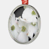 Östliche Dogwood-Blüten - Cornus florida Ornament Aus Metall (Links)