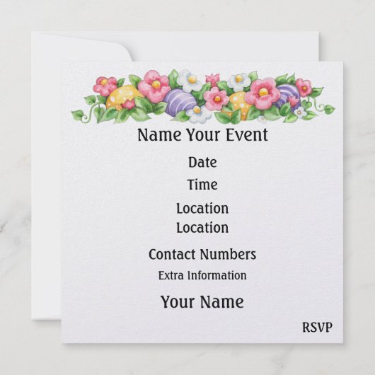 Östliche Einladung (Eizelljagd?) - SRF (Rückseite)