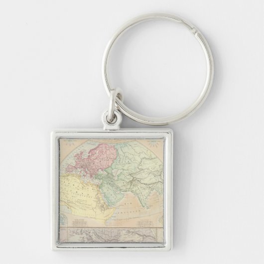 Östliche Hemisphäre 2 Schlüsselanhänger (Vorne)