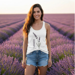 Östliche Lavendel. Natur Tank Top