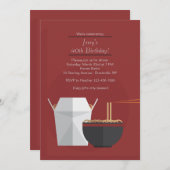 Östliche Lebensmitteleinladung Einladung (Vorne/Hinten)