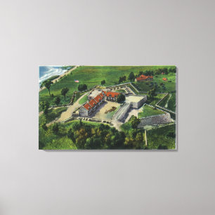 Östliche Luftaufnahme des Fort-Bodens Leinwanddruck