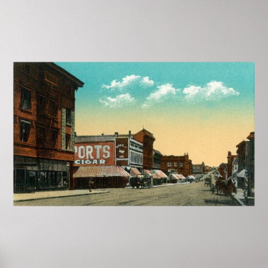 Östliche Sicht auf die Grand Avenue Poster (Vorne)