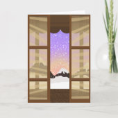 Östliche Sicht auf Wintergrüße oder Karte (Vorderseite)