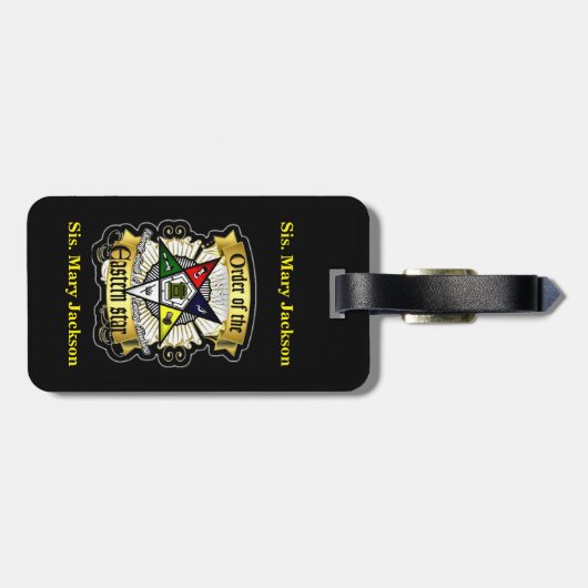 Östliche Sternenordnung Gepäckanhänger (Rückseite horizontal)