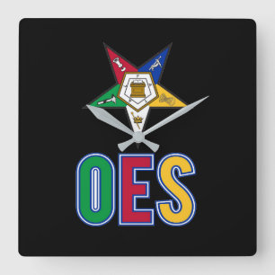 Östliche Sternenordnung Quadratische Wanduhr