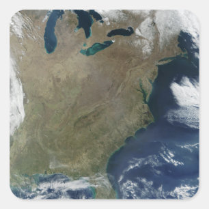 Östliche Vereinigte Staaten Quadratischer Aufkleber