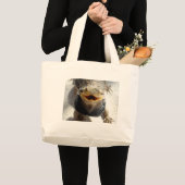 Östlicher bärtiger Drache - Pogona barbata Jumbo Stoffbeutel (Vorderseite (Produkt))