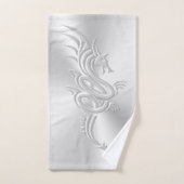 Östlicher Drache im Embosseslook Badhandtuch Set (Handtuch)