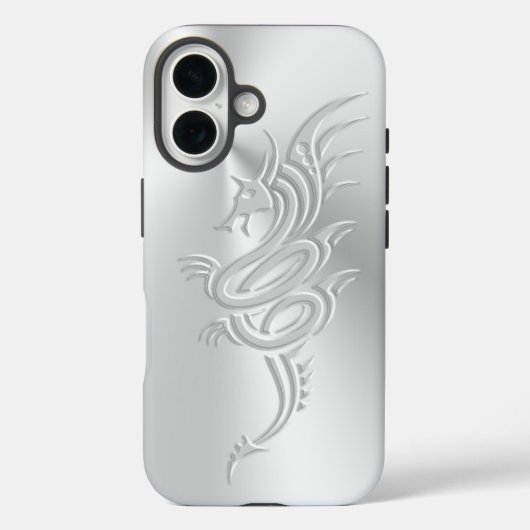 Östlicher Drache mit Embossed-Effekt Case-Mate iPhone Hülle (Rückseite)