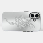 Östlicher Drache mit Embossed-Effekt Case-Mate iPhone Hülle (Rückseite (Horizontal))