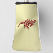 Östlicher Krimsondrache, Embossed-Effekt auf Gold Golf Headcover (Rotieren 90)