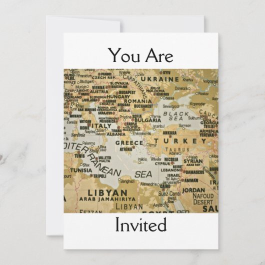 Östlicher Mittelmeerplan - Einladung (Vorderseite)