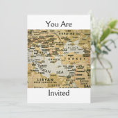 Östlicher Mittelmeerplan - Einladung (Stehend Vorderseite)