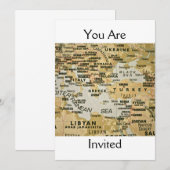 Östlicher Mittelmeerplan - Einladung (Vorne/Hinten)