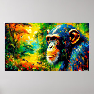 Östlicher Schimpanse 5 Poster