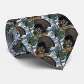 Östlicher wilder Truthahn, enormer Gobbler in der Krawatte (Gerollt)