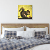 Östliches Grauhörnchen (Sciurus carolinensis)  Leinwanddruck (Insitu (Schlafzimmer))