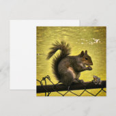 Östliches Grauhörnchen (Sciurus carolinensis) Save The Date (Vorne/Hinten)