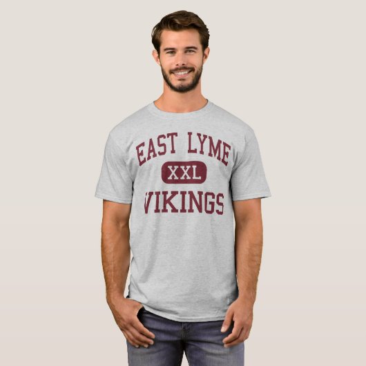 OstLyme - Wikinger - hoch - OstLyme Connecticut T-Shirt (Vorne ganz)
