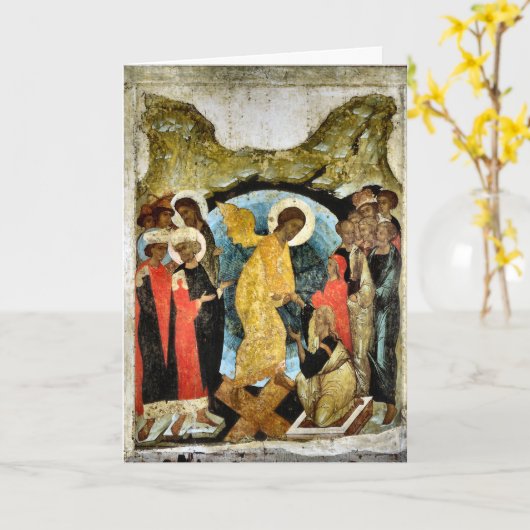 Ostorthodox Pascha Ostera Karte (Gelbe Blume)