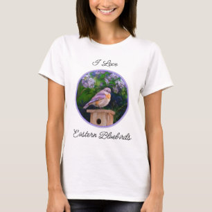Ostösterliche Blaumeise im Schnee - Originalfotogr T-Shirt