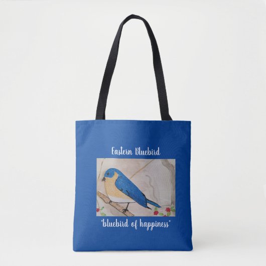 Ostösterliche Blaumeise Tasche (Vorderseite)