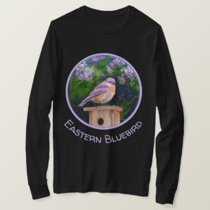 Ostöstlicher Blauvogel im Schnee - Originalfotogra T-Shirt