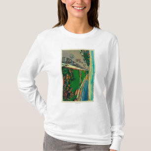 Ostozean-Allee und BeachLong Strand, CA T-Shirt