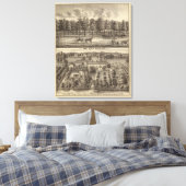 Ostpark, Racine und Oakland Leinwanddruck (Insitu (Schlafzimmer))