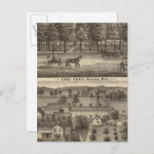 Ostpark, Racine und Oakland Postkarte (Vorne/Hinten)