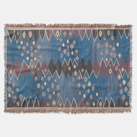 Ostpersischer Vintage-Perserteppich-Muster Decke (Vorderseite)