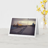 Ostpier-Leuchtturm, Dun Laoghaire, Dublin Karte (Gelbe Blume)