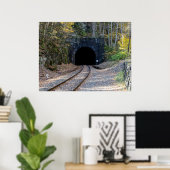 Ostportal des Hoosac-Tunnels Poster (Heimbüro)