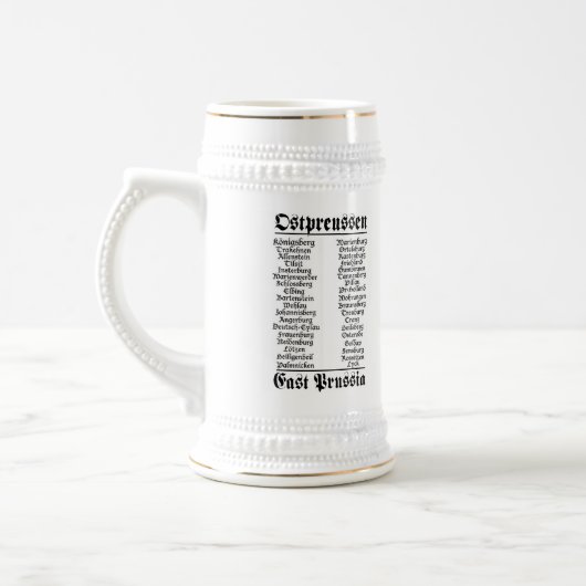 Ostpreussen Bier Krug Bierglas (Links)