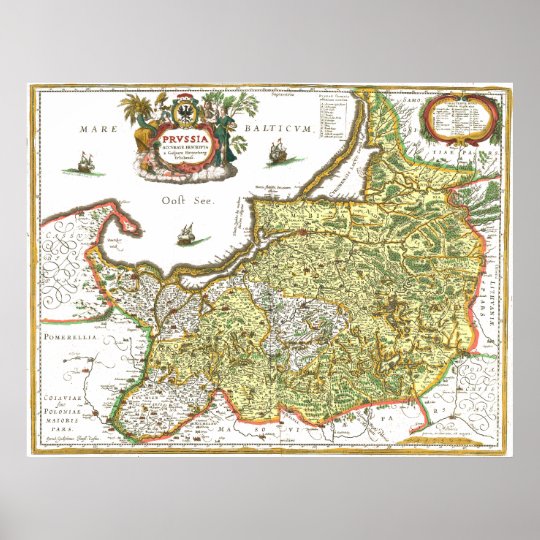 Ostpreussen Karte Poster Zazzle De