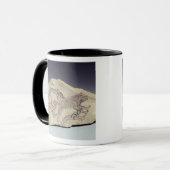 Ostracon, das einen Hund jagt eine Hyäne darstellt Tasse (Vorderseite Links)