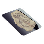 Ostracon zeigt einen Hund, der eine Hyäne jagt (Li Magnet (Rechte Seite)