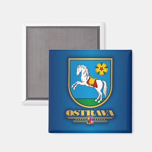 Ostrava COA Magnet (Vorderseite/Rückseite)