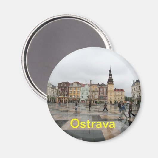 Ostrava Kühlschrankmagnet (Vorderseite/Rückseite)
